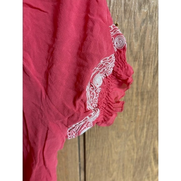 Joie 100% silk embroidered stretchy peasant top size XS - Picture 3 of 8